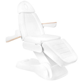 Fotel kosmetyczny elektryczny SILLON Lux 273b + taboret 304 biały 125907