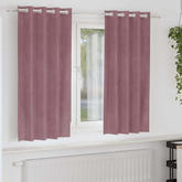 Zasłony zaciemniające 2 pcs Ciemny Róż 140 x 175 cm Aksamit