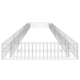 vidaXL Podwyższona donica gabionowa, galwanizowana stal, 500x100x20 cm