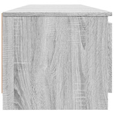vidaXL Szafka pod TV, z LED, szary dąb sonoma, 140x40x35,5 cm