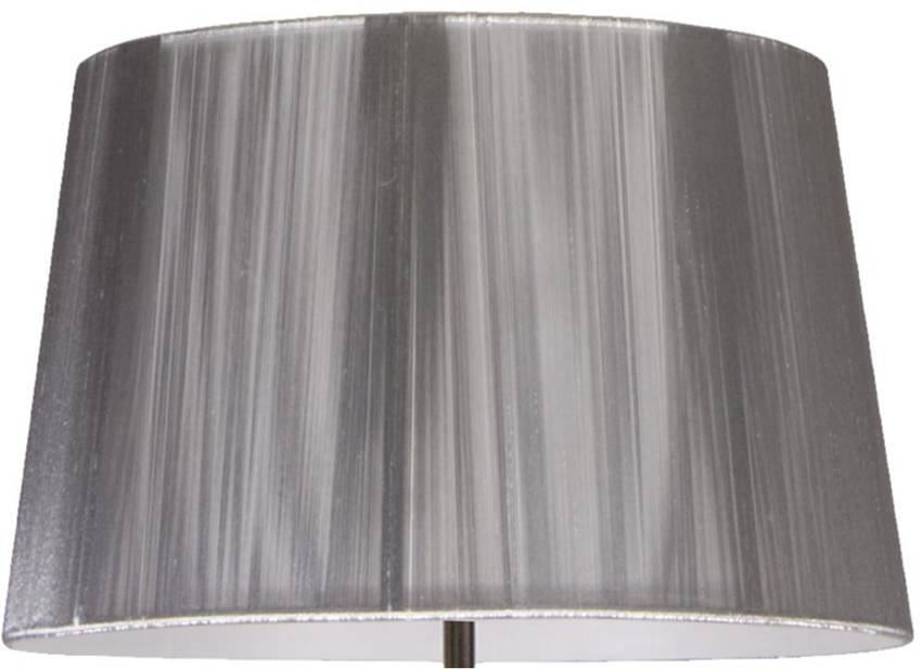 Abażur srebrny 35x22cm do lampy podłogowej Gillenia