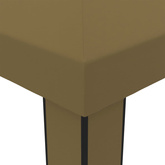 Altana z podwójnym dachem, 3x6 m, taupe, 180 g/m?