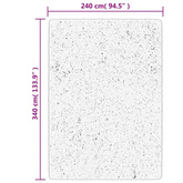 vidaXL Dywan ISTAN z długim runem, połyskujący, antracytowy 240x340 cm