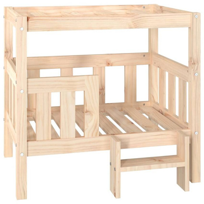 vidaXL Legowisko dla psa, 75,5x63,5x70 cm, lite drewno sosnowe