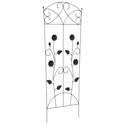 Ogrodzenie Ogrodowe 3 pcs Czarny 110,5 x 42,5 cm Stal