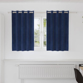 Zasłony zaciemniające 2 pcs Ciemnoniebieski 140 x 140 cm