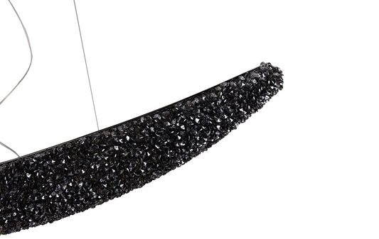 Designerska Lampa Wisząca czarna Swarovski Adani AD218