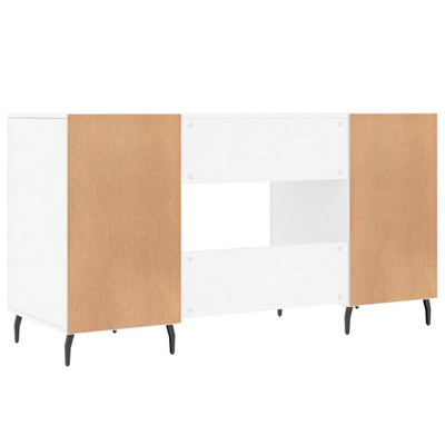 vidaXL Biurko, białe, 140x50x75 cm, materiał drewnopochodny wariant 7