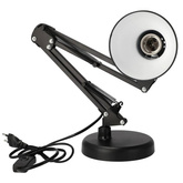 Lampka biurkowa kreślarska PIXI Black E27 zestaw czarny, podstawa i klips EDO777535 EDO Solutions