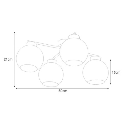 Lampa sufitowa K-2625 z serii AIDEN