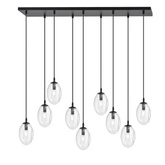 Lampa wisząca ASTRAL 9 BL TRANSPARENT