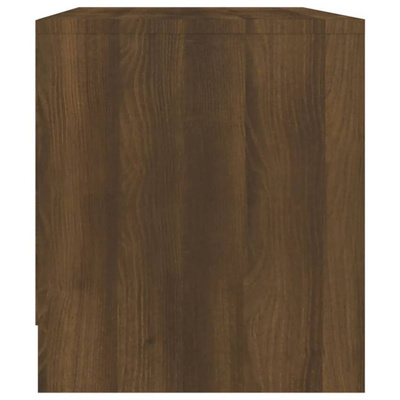 vidaXL Szafka pod TV, brązowy dąb 90x35x40 cm, materiał drewnopochodny