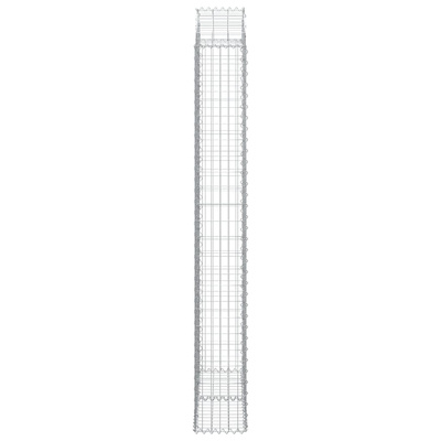 Łukowaty kosz gabionowy 100x30x220/240 cm, galwanizowane żelazo