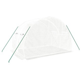 Szklarnia ze stalową ramą, biała, 6 m?, 3x2x2 m