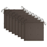 vidaXL Składane krzesła ogrodowe z poduszkami, 8 szt., drewno tekowe