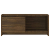 vidaXL Szafka pod TV, brązowy dąb 90x35x40 cm, materiał drewnopochodny