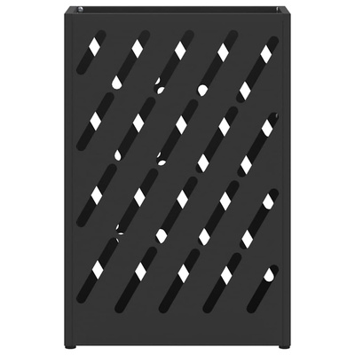 Stojak na Parasol Deszczowy Czarny 28 x 12 x 41 cm Stal