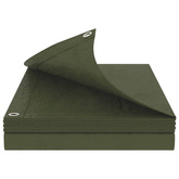 Plandeka z oczkami zielony 4 x 6 m 90 g PE