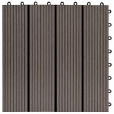 Płytka Tarasowa 11 pcs Ciemny brąz 30 x 30 cm