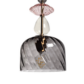 Lampa wisząca szklana E27 Abruzzo Riflesso Koloreno