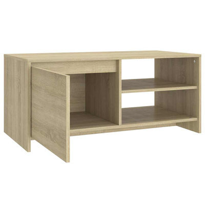 Stolik kawowy, dąb sonoma 102x50x45 cm, materiał drewnopochodny
