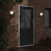 Zewnętrzny kinkiet LED, czarny, odlewane aluminium