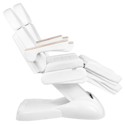 Fotel kosmetyczny elektryczny SILLON Lux 273b + taboret 304 biały 125907
