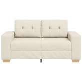 Sofa dwuosobowa obity lnem, 160x77x82 cm