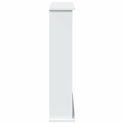 Obudowa kominka, biała, 75x20x87,5 cm, materiał drewnopochodny