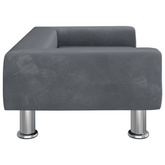 vidaXL Legowisko dla psa, ciemnoszare, 70x45x26,5 cm, aksamitne