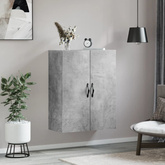 vidaXL Szafka wisząca, szarość betonu, 69,5x34x90 cm wariant 8