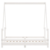 vidaXL Rama łóżka dziecięcego, biała, 70x140 cm, drewno sosnowe wariant 4
