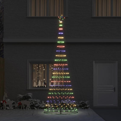 Choinka świąteczna LED z podstawą Wielokolorowe 399 cm Metal