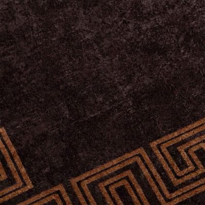 Chodnik dywanowy MARSA Czarny 100 x 450 cm Poliester i PVC