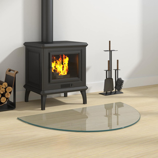 Szklana płyta kominkowa przezroczysty 800 x 500 mm Szkło