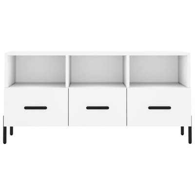 vidaXL Szafka pod TV, biała, 102x36x50 cm, materiał drewnopochodny