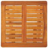 vidaXL Leżaki z poduszkami i stolikiem, 2 szt., lite drewno akacjowe