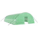 Szklarnia ze stalową ramą, zielona, 72 m?, 12x6x2,85 m
