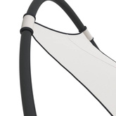 vidaXL Leżak bujany z kółkami, stal i tkanina textilene, kremowy