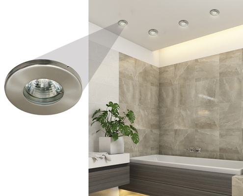 Oprawa stropowa satyna nikiel okrągła sh-06 hermetyczna IP65 2291037