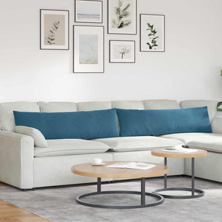 Poduszki na sofę 2 pcs Niebieski 145 x 40 cm Tkanina sztruksowa