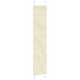 Roleta plisowana kremowa 50x200 cm Szerokość tkaniny 49,4cm