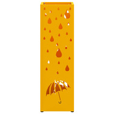Stojak na Parasol Deszczowy Musztardowy 15,5 x 15,5 x 49 cm