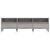 Szafka pod TV, szary dąb sonoma, 150x30x44,5 cm vidaXL