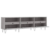 vidaXL Szafka pod TV, szary dąb sonoma, 150x30x44,5 cm w kolorze cm