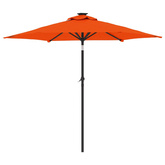 Parasol ogrodowy na stalowym słupku, terakota, 225x225x212 cm