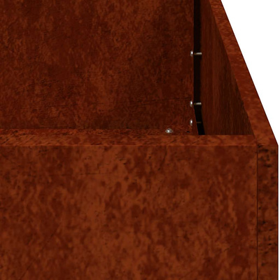 Doniczka Rusty 280x40x40 cm Stal nierdzewna