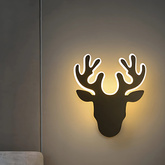 Kinkiet LED Jeleń Abigali Deer 2 Czarny