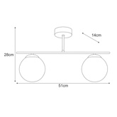 Lampa sufitowa K-5163 z serii DELTA