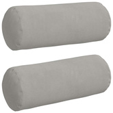 Poduszki Wałkowe 2 pcs Jasnoszary ? 15 x 40 cm